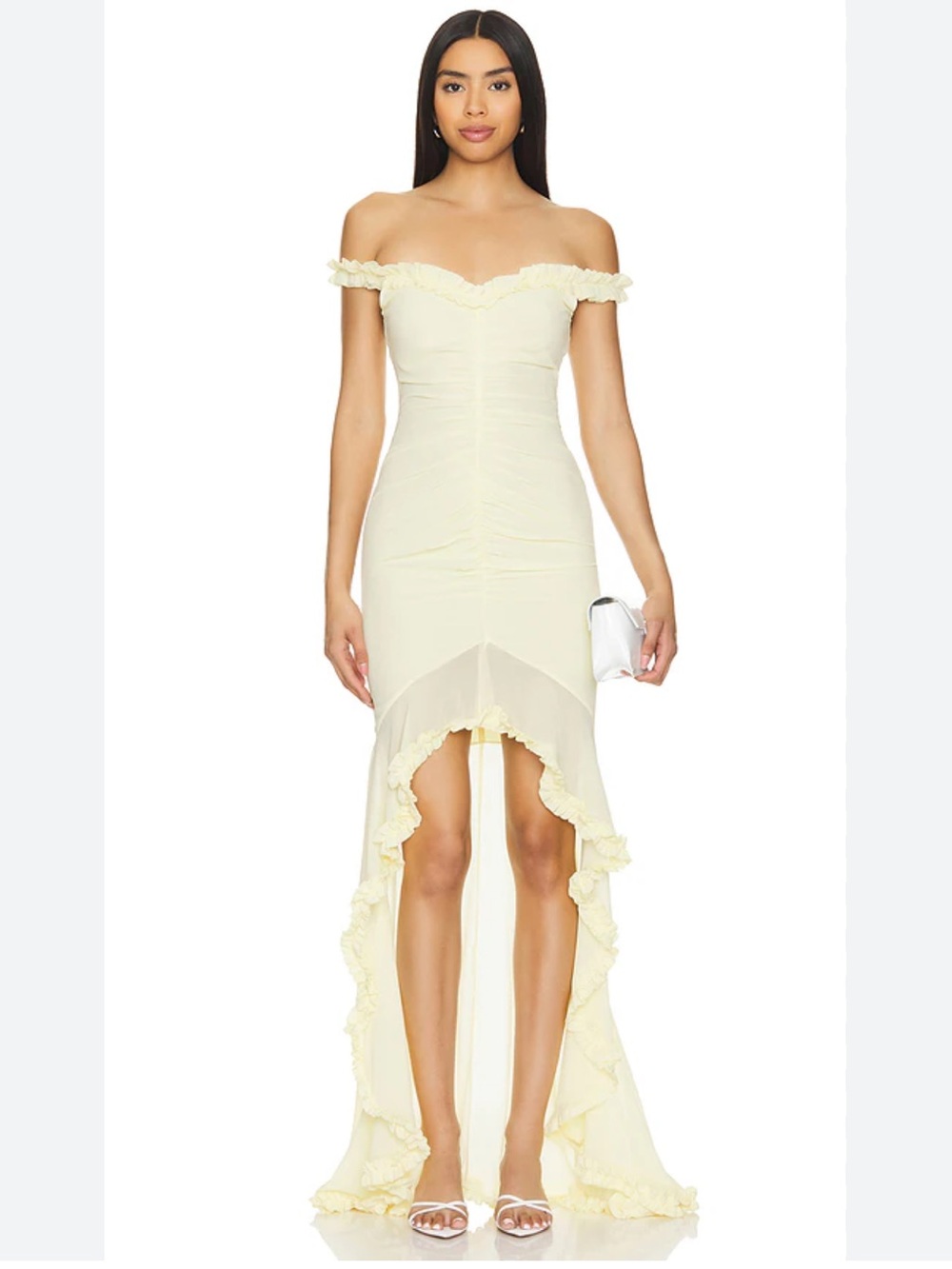 Majorelle Chandra Dress in Butter Yellow